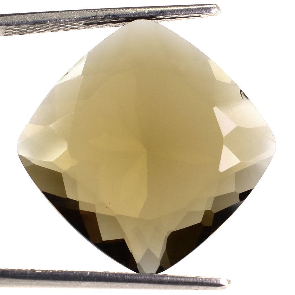 WHISKY QUARTZ CUT CUSHION 18MM 13.53 Cts.
