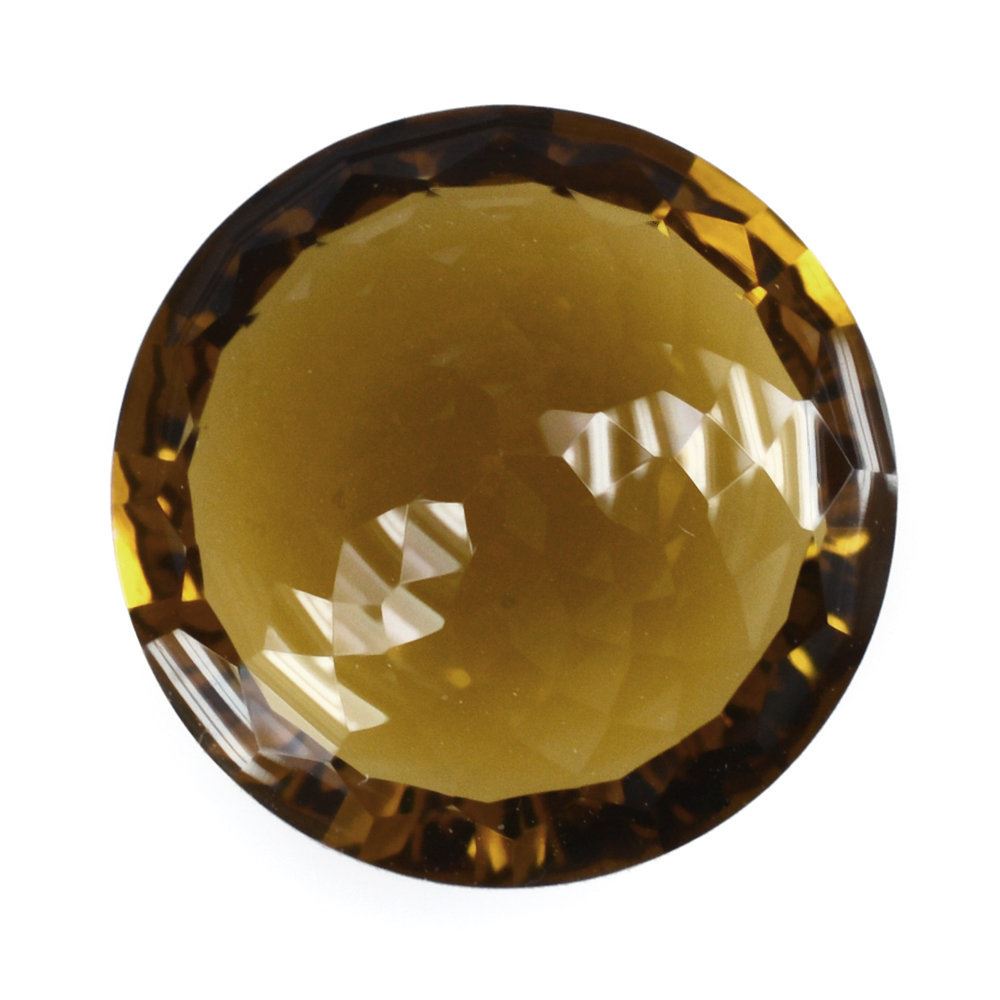 WHISKY QUARTZ NIRVANA CUT ROUND 15MM 9.90 Cts.