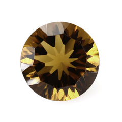 WHISKY QUARTZ CONCAVE CUT ROUND 9MM 2.68 Cts.