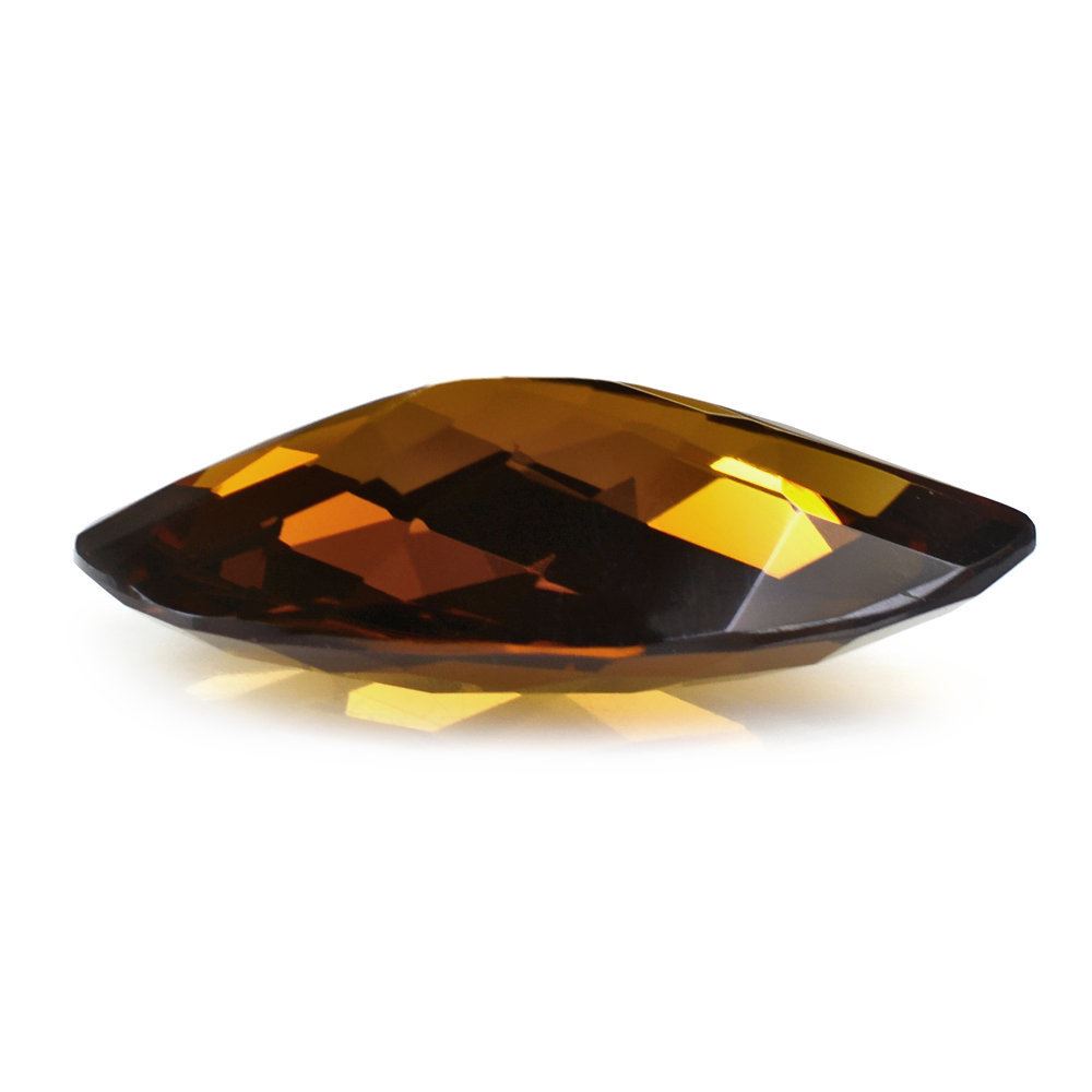 WHISKY QUARTZ CHECKER CUT PEAR 26X16.50MM 17.95 Cts.