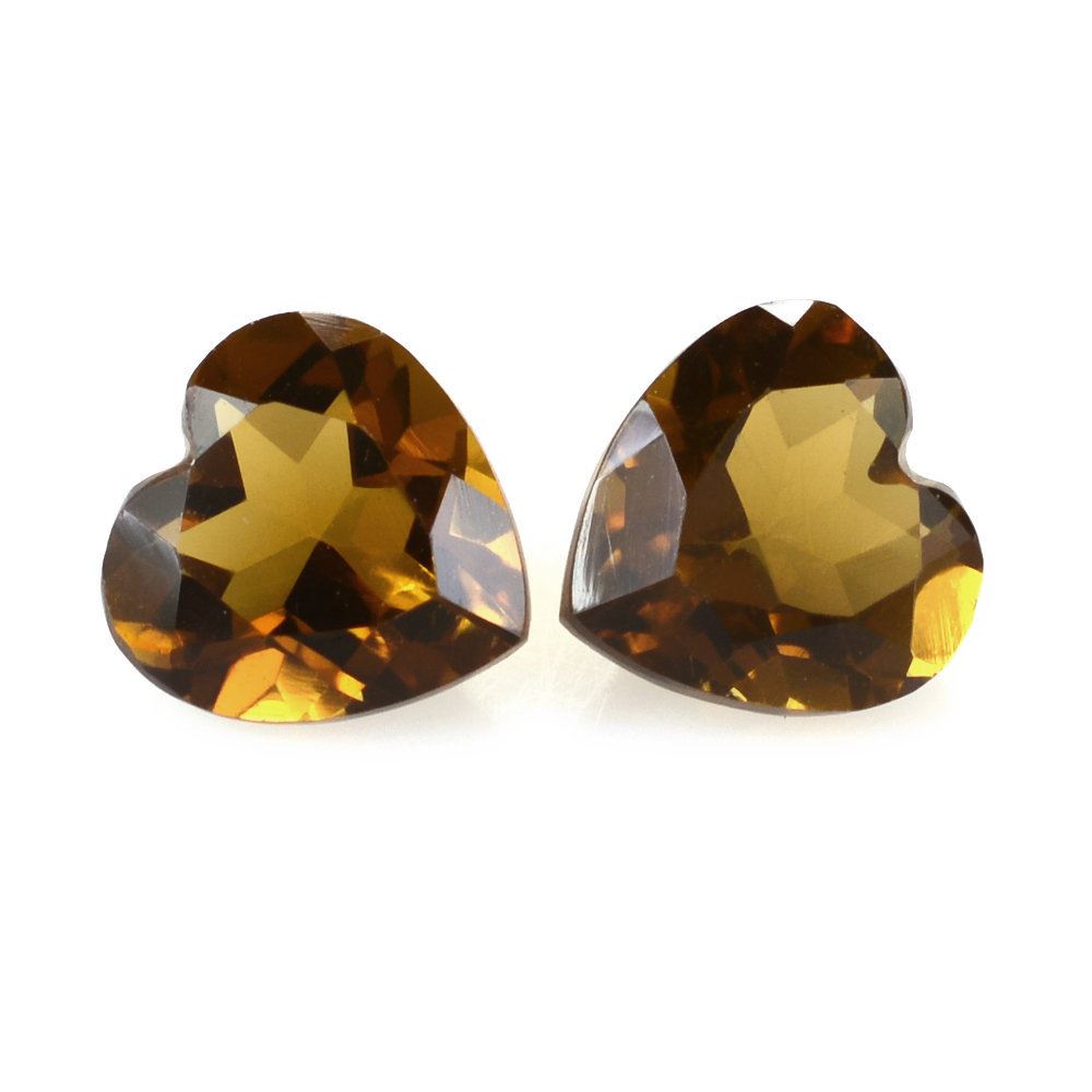 WHISKY QUARTZ CUT HEART 6MM 0.85 Cts.