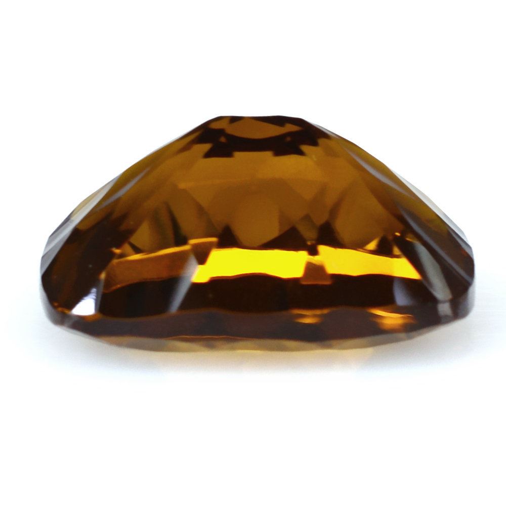 WHISKY QUARTZ CONCAVE CUT CUSHION 16X12MM 9.70 Cts.