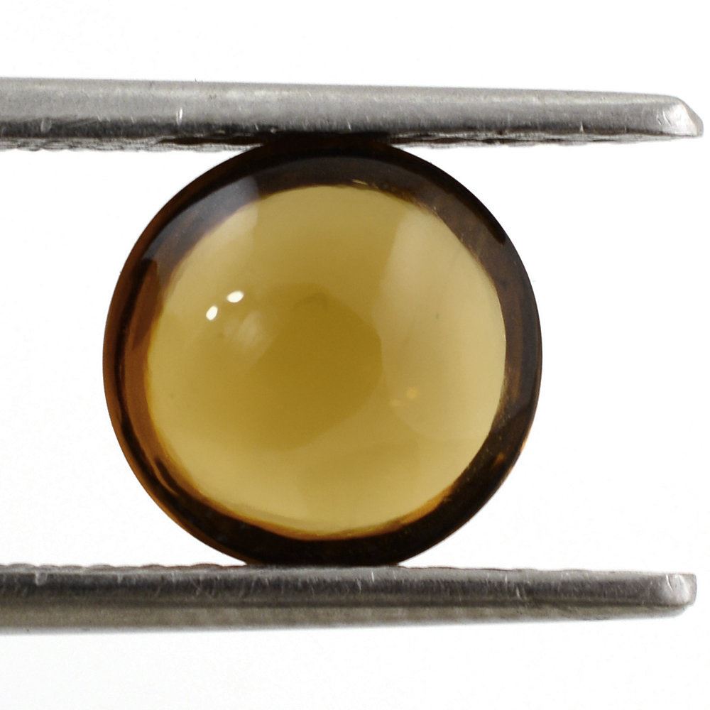 WHISKY QUARTZ LENTIL ROUND 9MM 2.13 Cts.