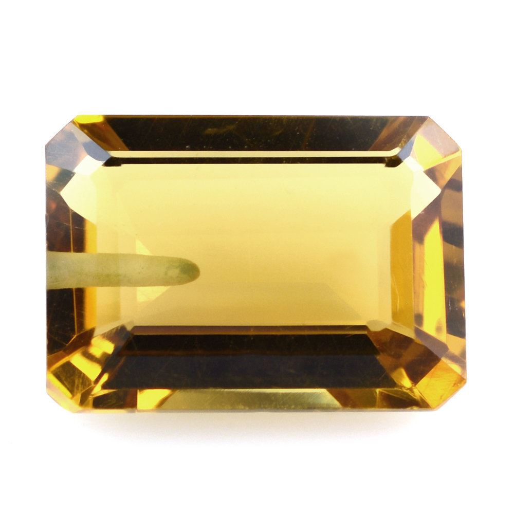 WHISKY QUARTZ CUT OCTAGON (HALF DRILL) 14X10MM 6.53 Cts.