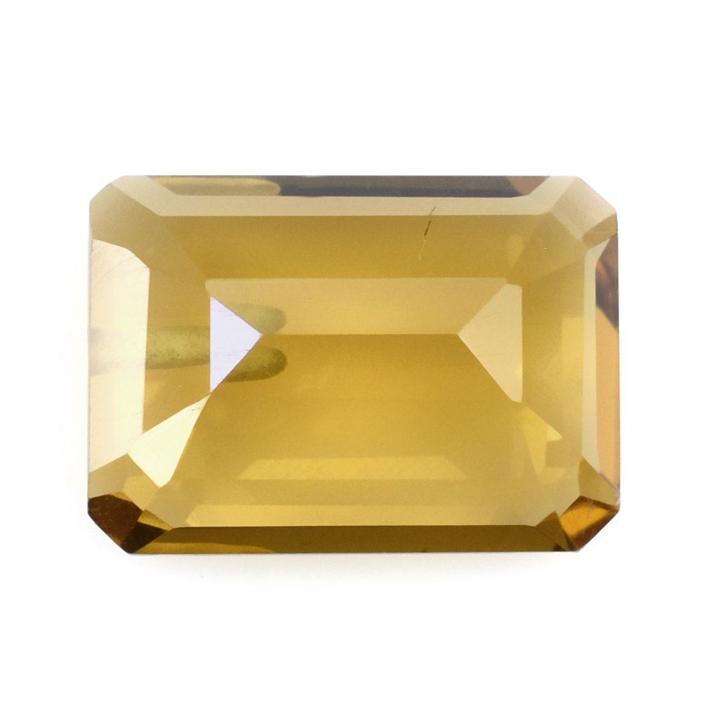 WHISKY QUARTZ CUT OCTAGON (HALF DRILL) 14X10MM 6.53 Cts.