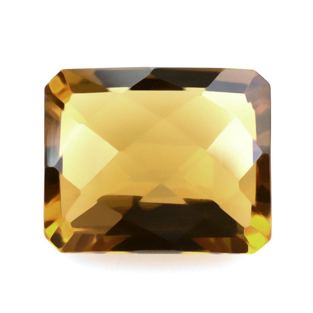 WHISKY QUARTZ CHECKER CUT OCTAGON 11X9MM 4.16 Cts.