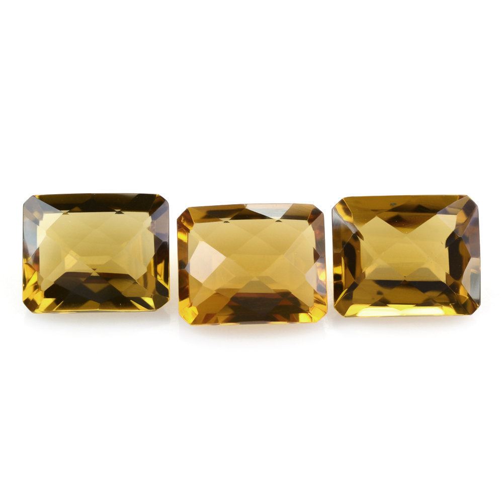 WHISKY QUARTZ CHECKER CUT OCTAGON 11X9MM 4.16 Cts.