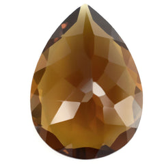 WHISKY QUARTZ CUT PEAR 25X18MM 24.35 Cts.