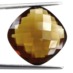WHISKY QUARTZ BRIOLETTE CUSHION 18MM 15.98 Cts.