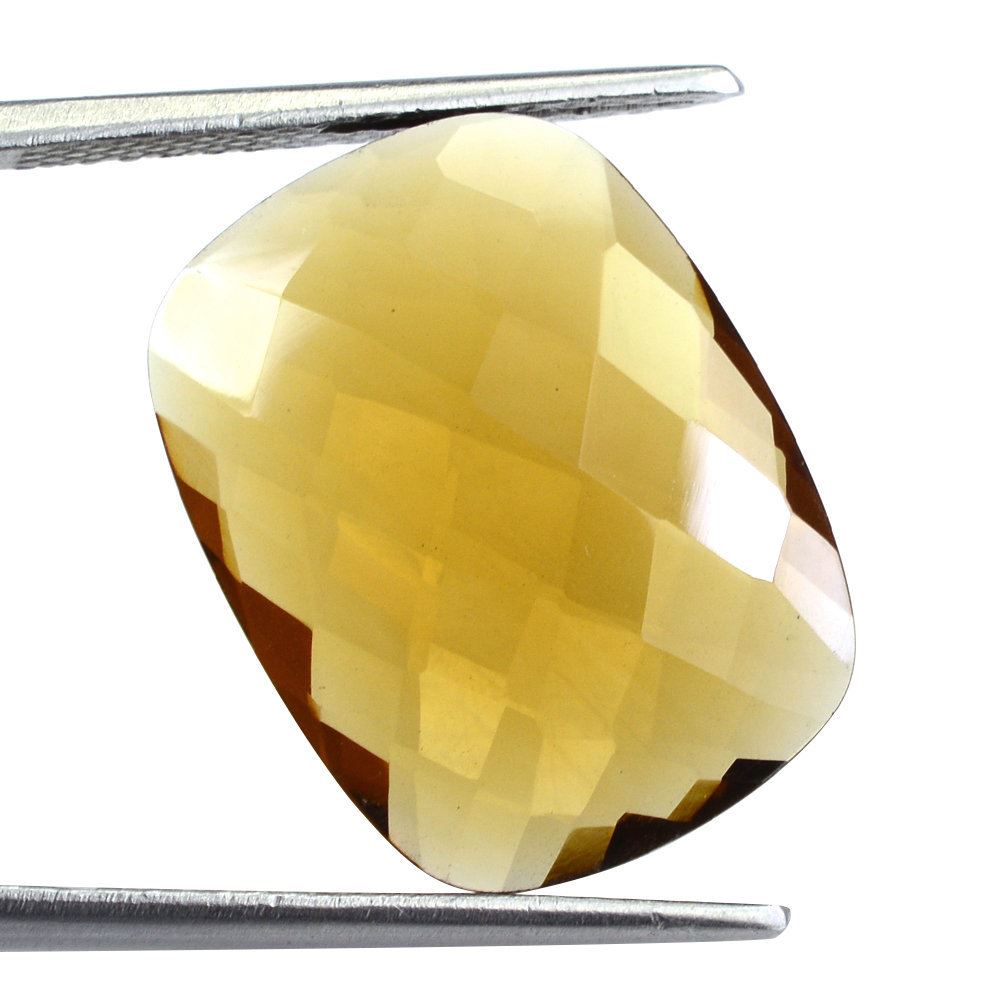 WHISKY QUARTZ BRIOLETTE CUSHION 20X15MM 11.94 Cts.