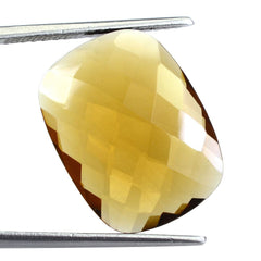WHISKY QUARTZ BRIOLETTE CUSHION 20X15MM 11.94 Cts.