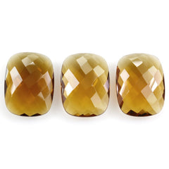 WHISKY QUARTZ BRIOLETTE CUSHION 20X15MM 11.94 Cts.