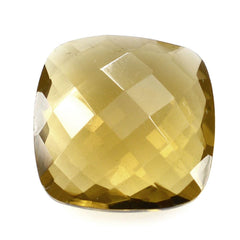 WHISKY QUARTZ BRIOLETTE CUSHION 13MM 6.50 Cts.
