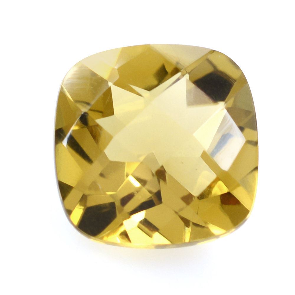 WHISKY QUARTZ CHECKER CUT CUSHION 9MM 1.45 Cts.