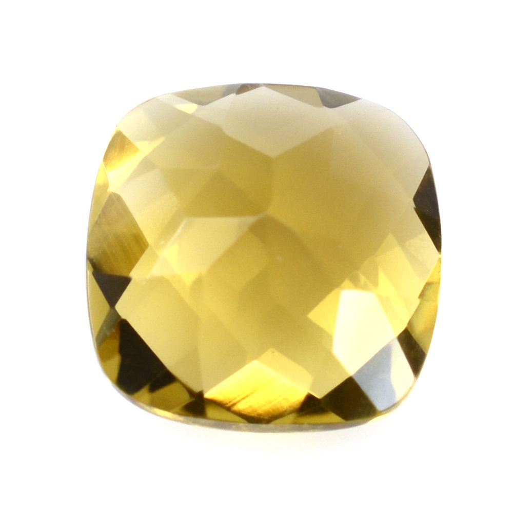 WHISKY QUARTZ CHECKER CUT CUSHION 9MM 1.45 Cts.