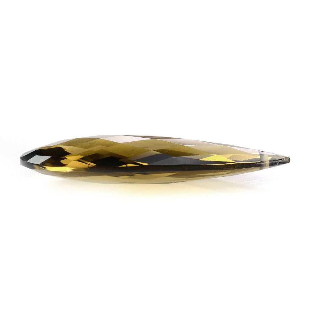 WHISKY QUARTZ BRIOLETTE PEAR (FULL DRILL 1MM) 40X13MM 21.45 Cts.