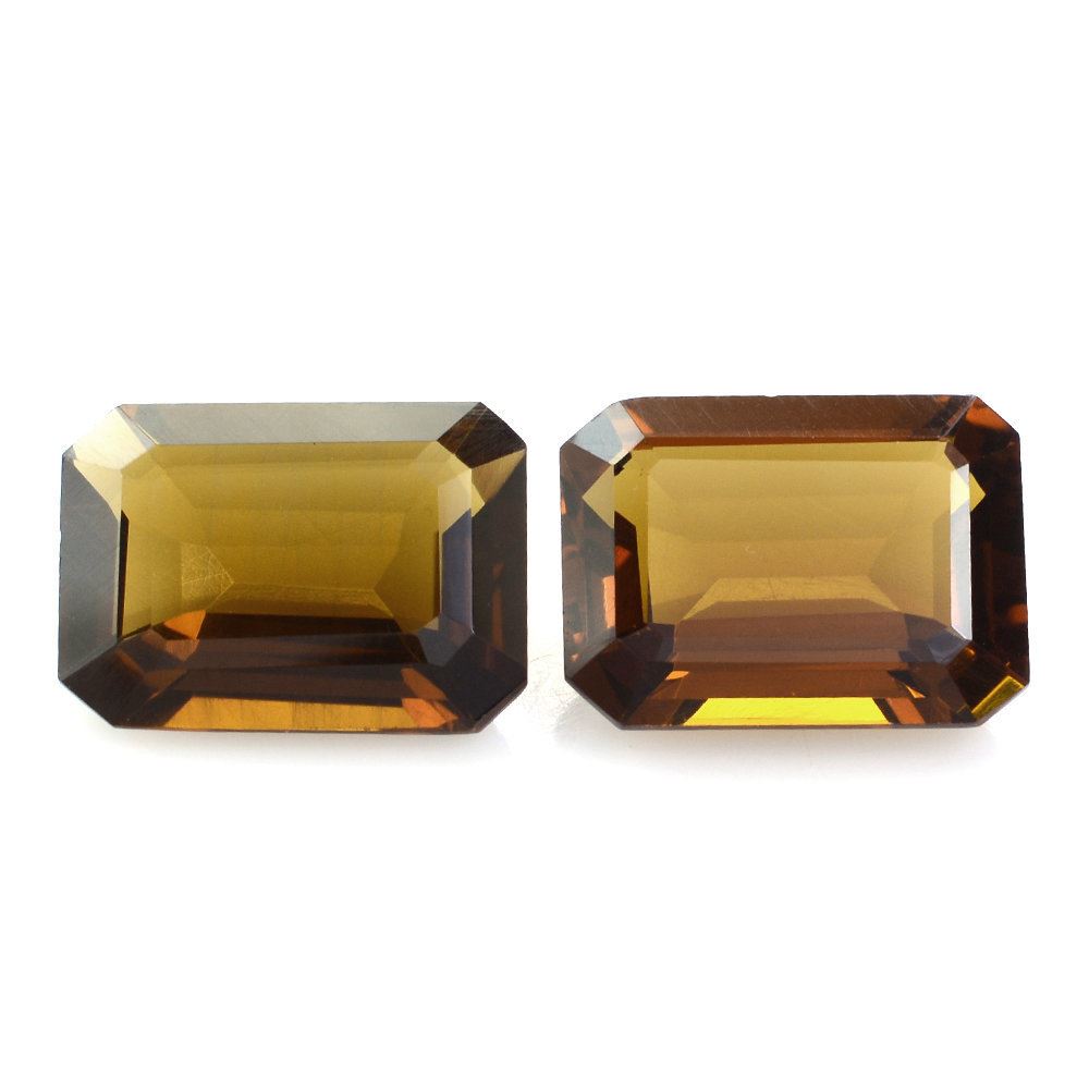 WHISKY QUARTZ CUT OCTAGON 16X12MM 8.90 Cts.