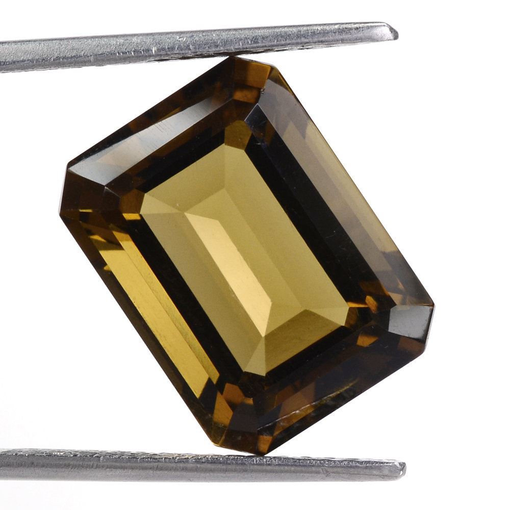 WHISKY QUARTZ CUT OCTAGON 16X12MM 11.10 Cts.