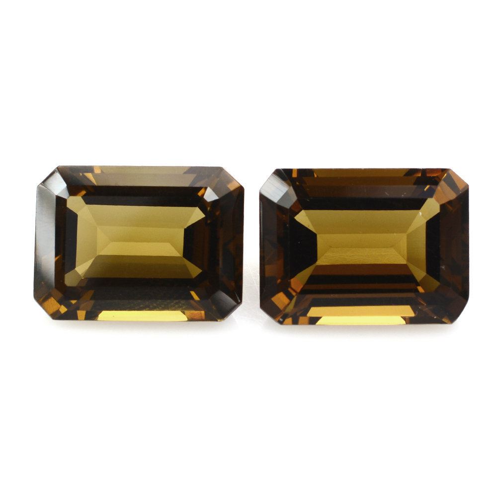 WHISKY QUARTZ CUT OCTAGON 16X12MM 11.10 Cts.