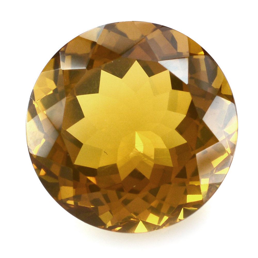 WHISKY QUARTZ CUT ROUND 18MM 21.50 Cts.