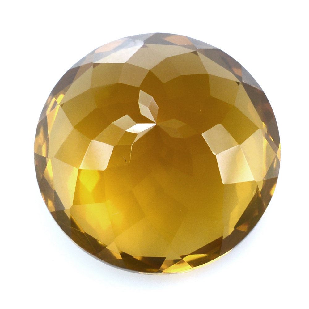 WHISKY QUARTZ CUT ROUND 18MM 21.50 Cts.