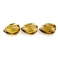 WHISKY QUARTZ CONCAVE BRIOLETTE PEAR 18X13MM 9.98 Cts.