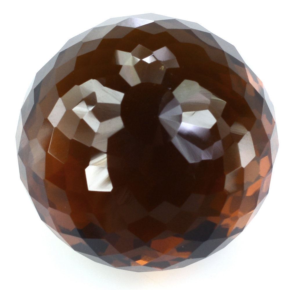 WHISKY QUARTZ FACETED ROUNDEL BEADS 20MM 43.10 Cts.