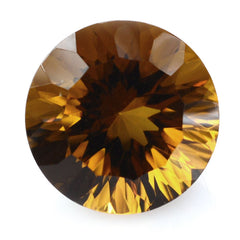 WHISKY QUARTZ CONCAVE CUT ROUND (DES#45) 12MM 6.03 Cts.
