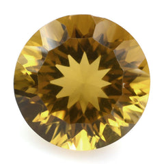 WHISKY QUARTZ CONCAVE CUT ROUND (DES#45) 12MM 6.10 Cts.