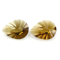 WHISKY QUARTZ CONCAVE BRIOLETTE PEAR (DES#14) 16X12MM 5.85 Cts.