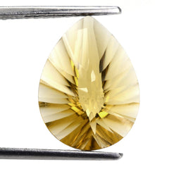 WHISKY QUARTZ CONCAVE BRIOLETTE PEAR (DES#14) 16X12MM 5.63 Cts.