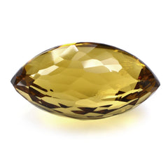 WHISKY QUARTZ IRREGULAR CUT BUFFTOP MARQUISE 22.10X12MM 20.15 Cts.