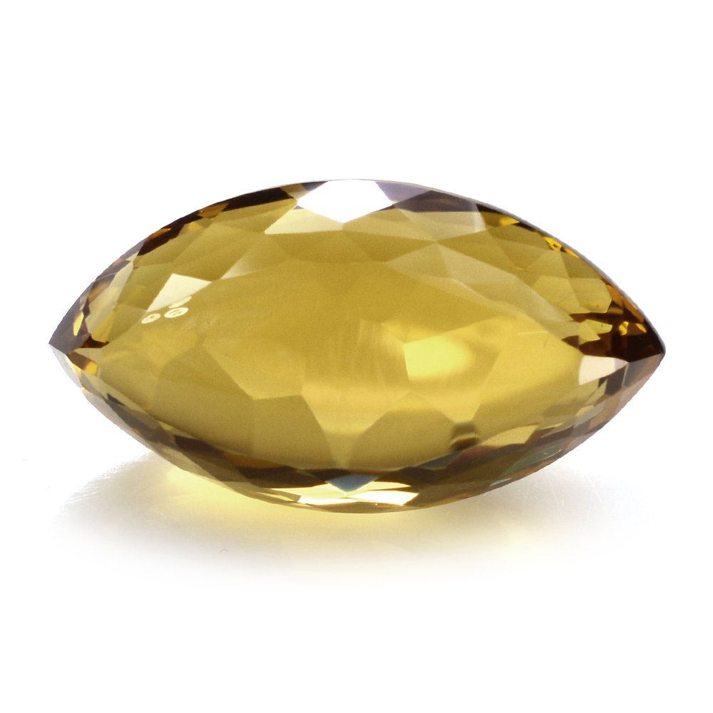 WHISKY QUARTZ IRREGULAR CUT BUFFTOP MARQUISE 22.10X12MM 20.15 Cts.