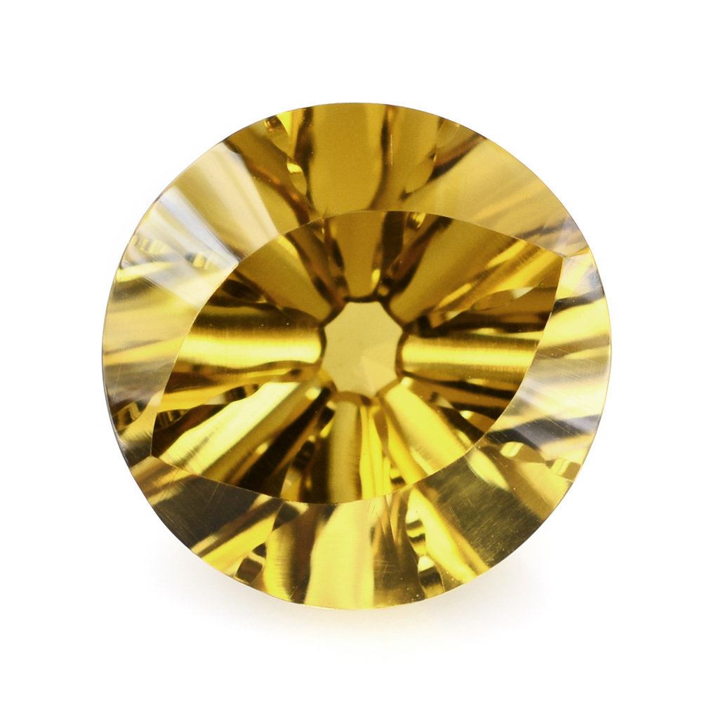 WHISKY QUARTZ EYE CUT ROUND (DES#89) 13MM 8.15 Cts.