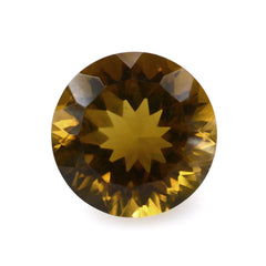WHISKY QUARTZ CONCAVE CUT ROUND (DES#45) 10MM 3.50 Cts.