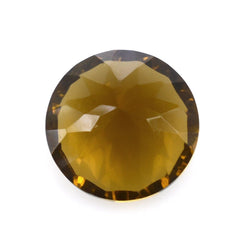 WHISKY QUARTZ CONCAVE CUT ROUND (DES#45) 10MM 3.50 Cts.