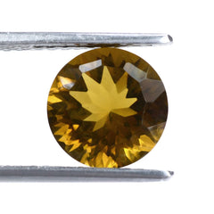 WHISKY QUARTZ CONCAVE CUT ROUND (DES#45) 10MM 3.50 Cts.