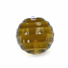 WHISKY QUARTZ CONCAVE BALL (HALF DRILL) (DES#137) 8MM 3.71 Cts.