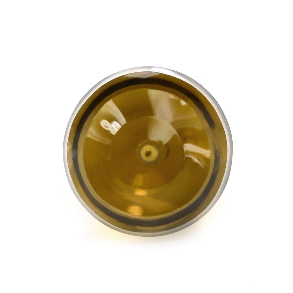 WHISKY QUARTZ CONCAVE BALL (HALF DRILL) (DES#137) 8MM 3.71 Cts.