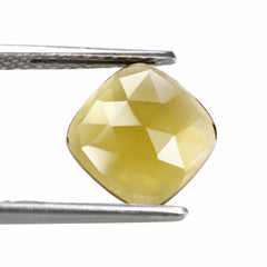 WHISKY QUARTZ FLAT ROSE CUT CUSHION CAB (DES#146) 10MM 2.85 Cts.