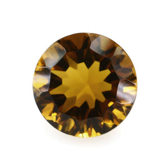 WHISKY QUARTZ CONCAVE CUT ROUND (DES#45) 9MM 2.85 Cts.