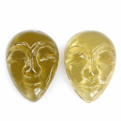 WHISKY QUARTZ MASK (DES#157) 21X15MM 13.38 Cts.