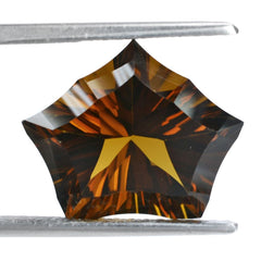 WHISKY QUARTZ CONCAVE CUT PENTAGON (DES#8) 16X13MM 7.73 Cts.