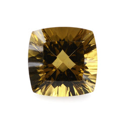 WHISKY QUARTZ CONCAVE CUT CUSHION (DES#71) 10MM 4.22 Cts.