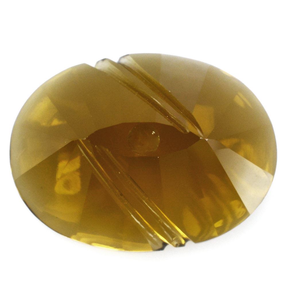WHISKY QUARTZ FLAT BUFFTOP EVIL EYE OVAL (DES#112) 20X15MM 16.00 Cts.