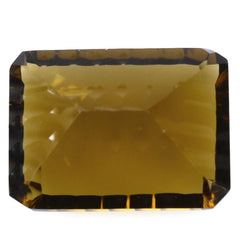 WHISKY QUARTZ CONCAVE SPLENDOR CUT OCTAGON (DES#41) 16X12MM 9.87 Cts.