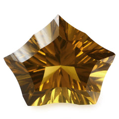 WHISKY QUARTZ CONCAVE CUT PENTAGON (DES#8) 16X13MM 7.05 Cts.