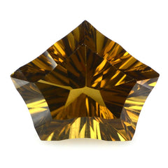 WHISKY QUARTZ CONCAVE CUT PENTAGON (DES#8) 16X13MM 7.80 Cts.