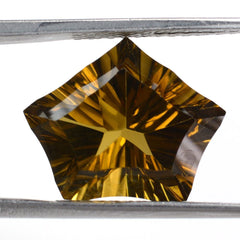 WHISKY QUARTZ CONCAVE CUT PENTAGON (DES#8) 16X13MM 7.80 Cts.