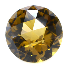 WHISKY QUARTZ HIGH DOME ROSE CUT ROUND (DES#17) 15MM 14.47 Cts.